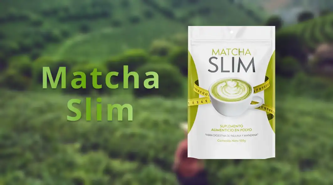 Happy Woman Enjoying Her Matcha Slim Tea Cup Joyful woman holding a cup of Matcha Slim tea, showcasing the product in use